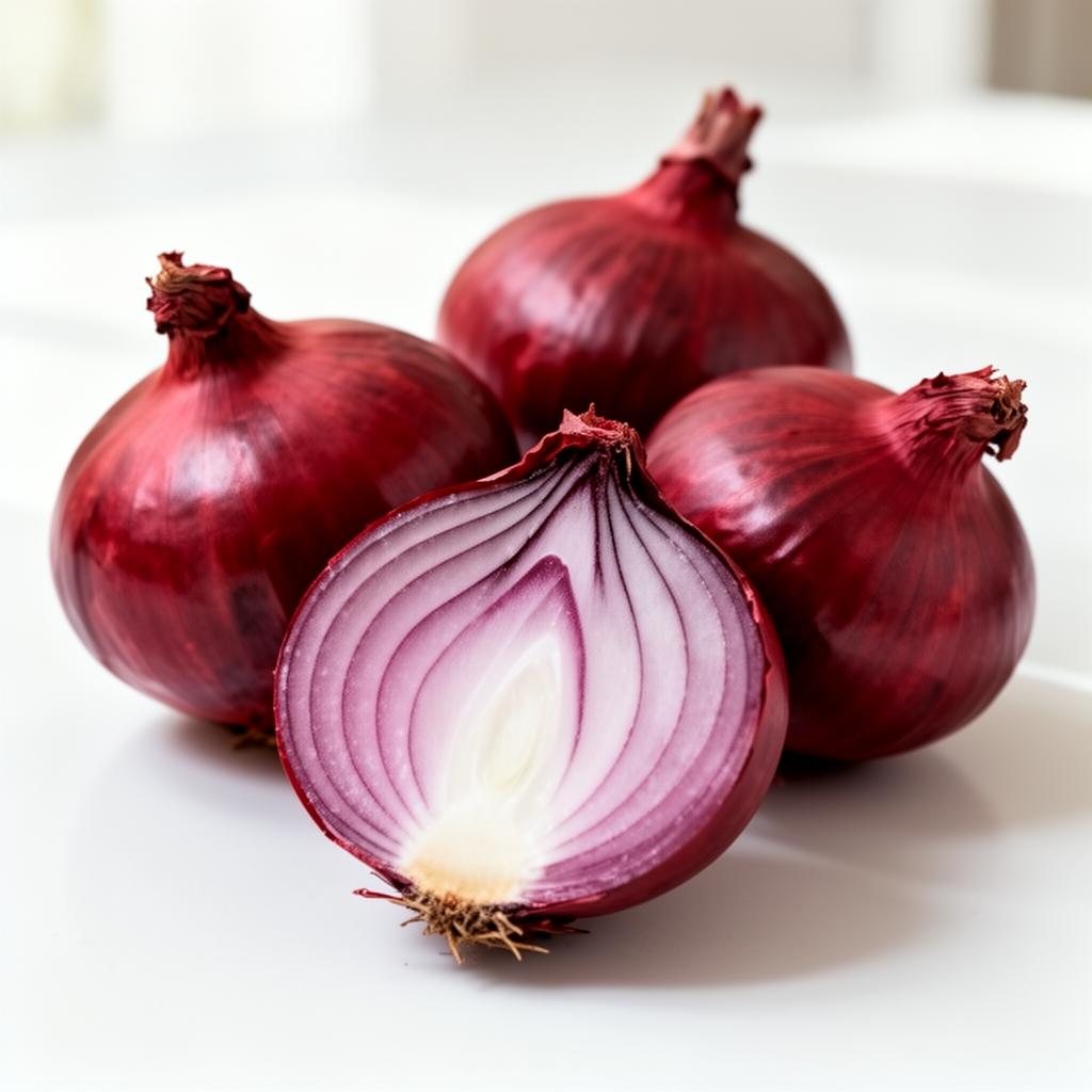 Fresh red onions