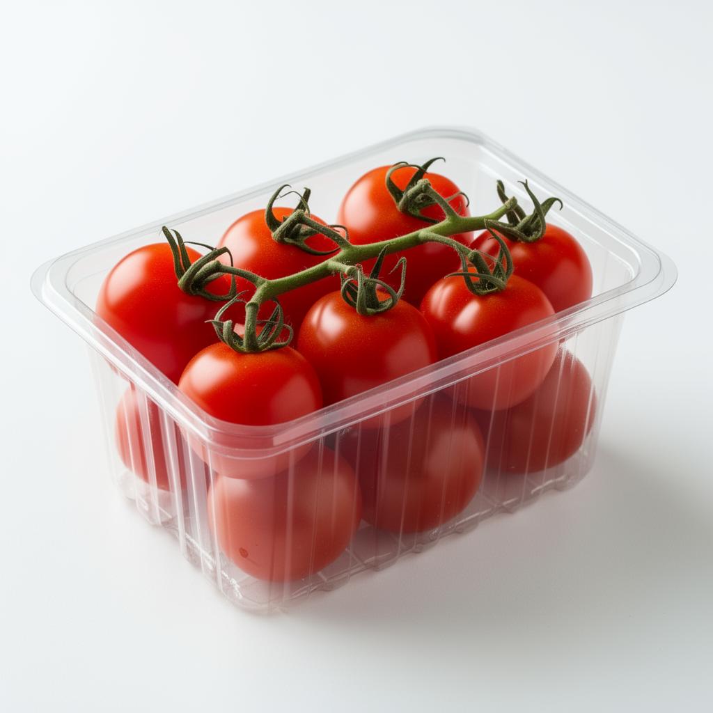 Cherry tomatoes in pint container