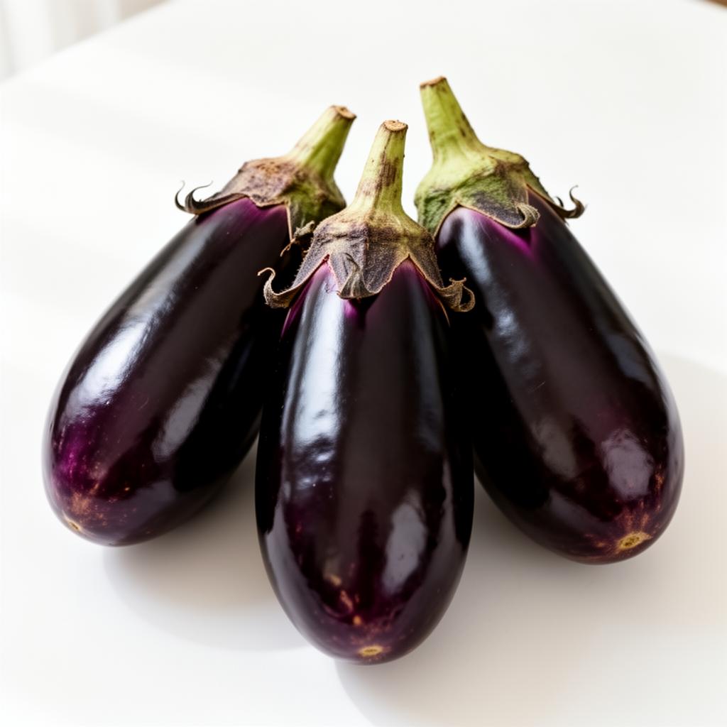 Fresh eggplant