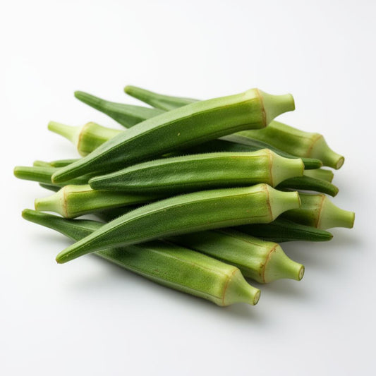 Fresh okra pods